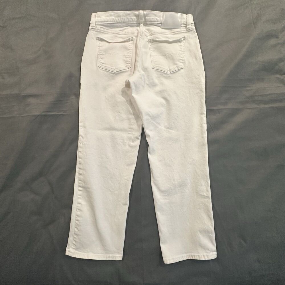 Lucky Brand Jeans Sweet Mid Rise Crop Straight Leg Stretch Womens 8x29 White - Picture 11 of 12